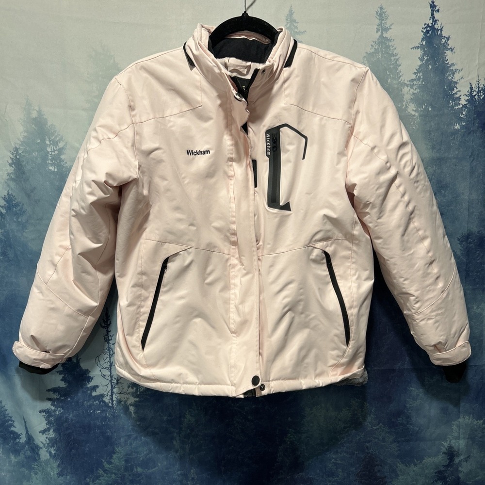 WICKHAM Girl's Waterproof Ski Jacket Winter Fleece Lined Snow Windproof 14-16